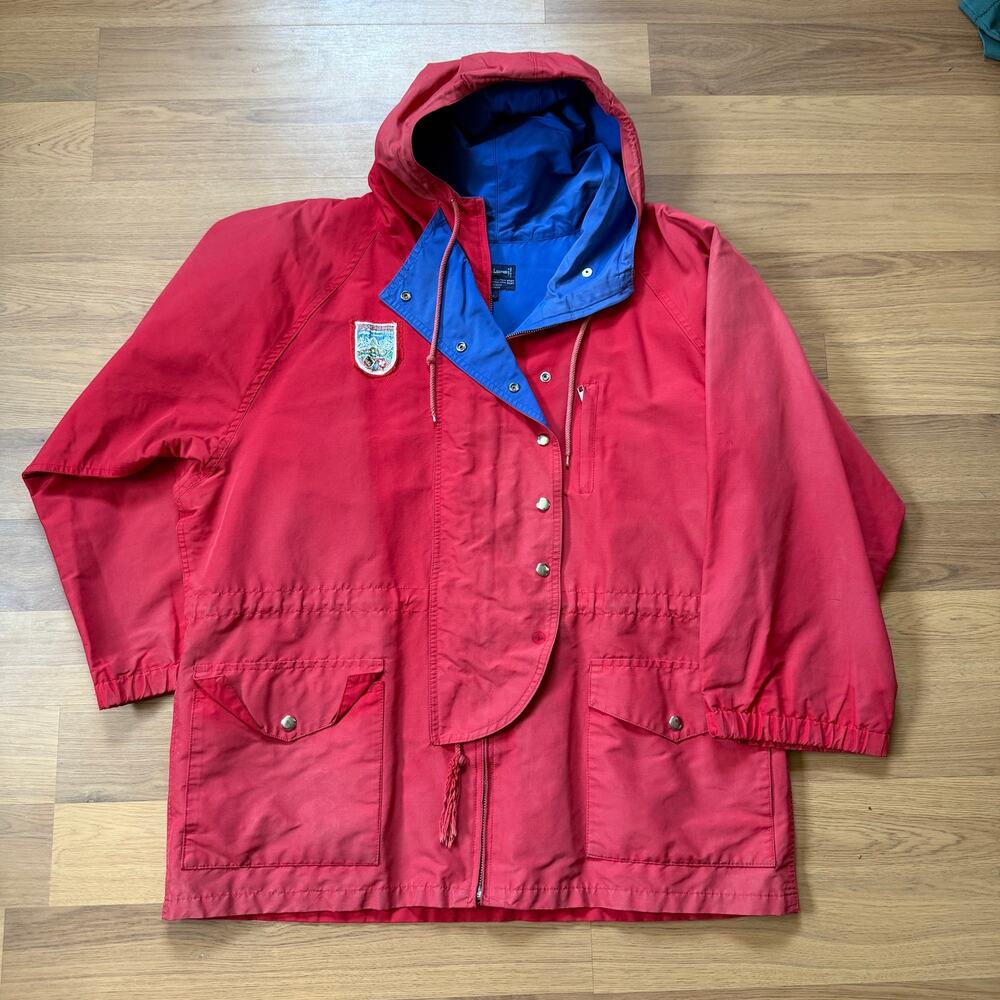 Vintage 80's Polo Ralph Lauren Kleine Scheidegg Red Ski Shell Jacket Sz Large